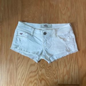 White Hollister Shorts Size 0